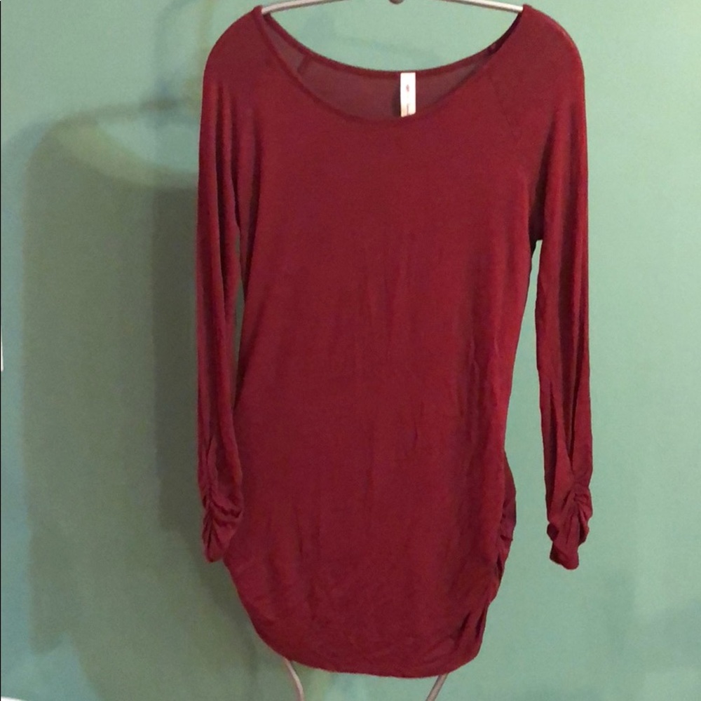 Maroon Long Sleeve Shirt